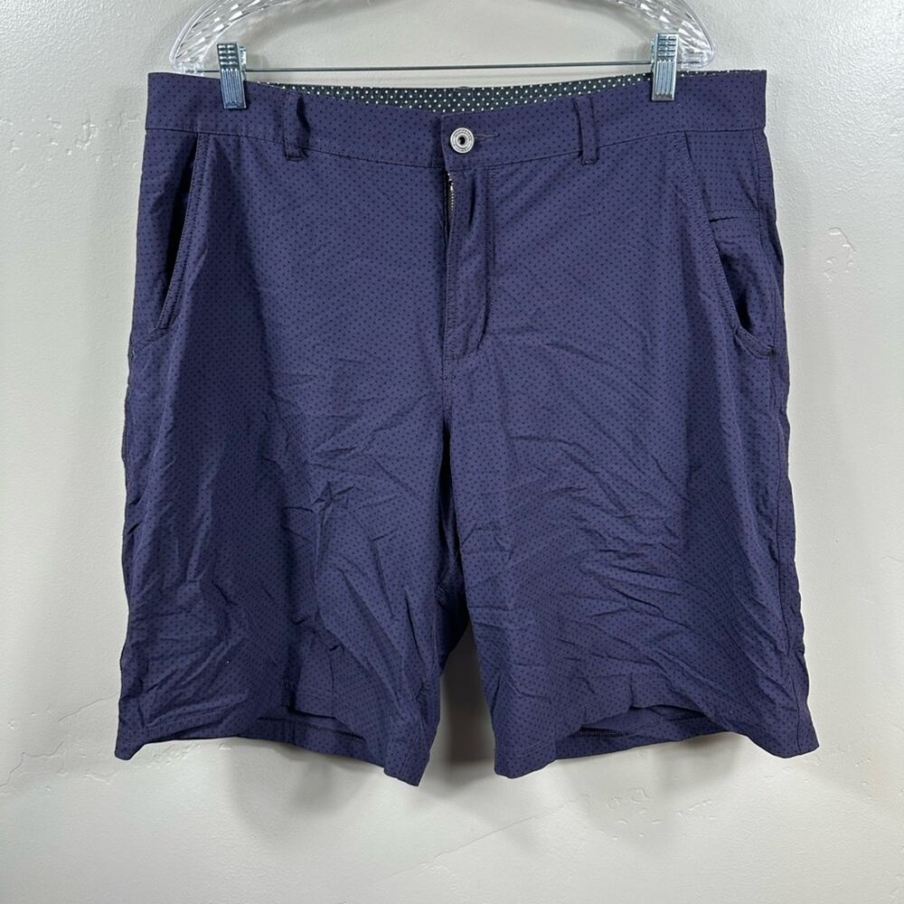 Lululemon Men’s Polka Dot Commission Shorts Dark Purple 11” Inseam Size 40